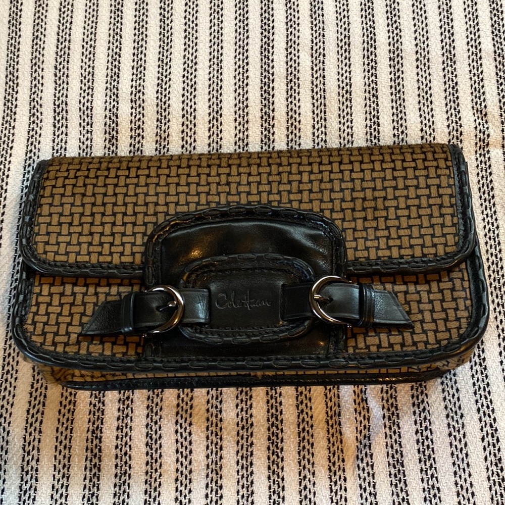 Vintage Cole Haan Calf Hair Clutch
